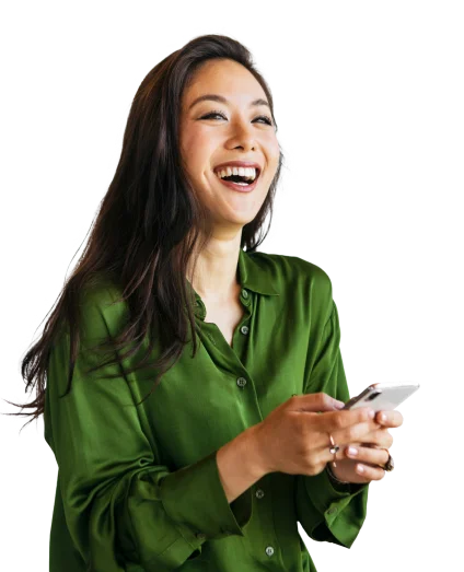 Happy-asian-woman-using-a-phone-1